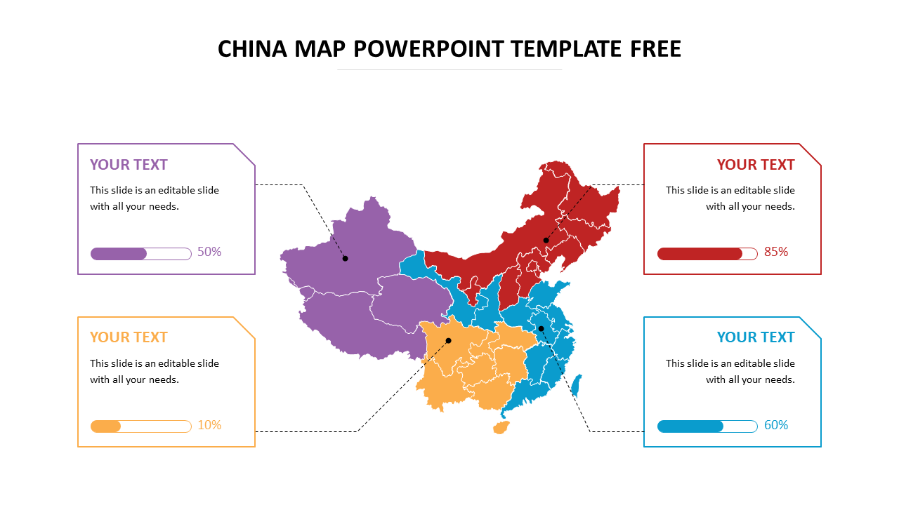china map powerpoint template free